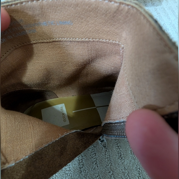 Dolce Vita Tan Cognac Suede Ankle Boots - Picture 7 of 11